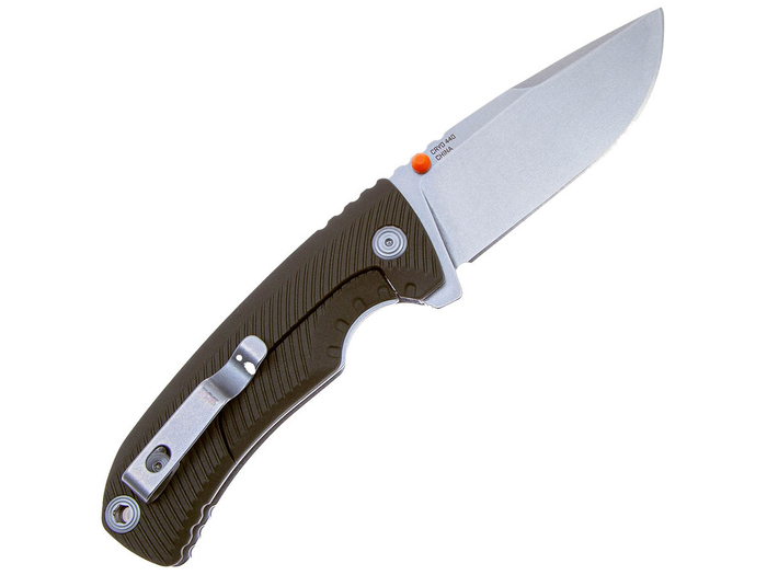 Нож складной SOG Tellus FLK Olive Drab, сталь Cryo 440C,рукоять GRN,блистер (SOG-14-06-01-43)