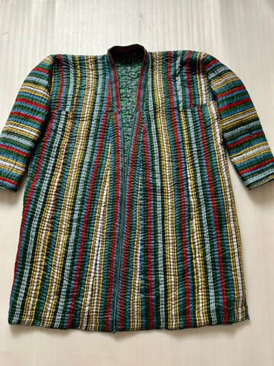 Узбекский халат в полоску р.58