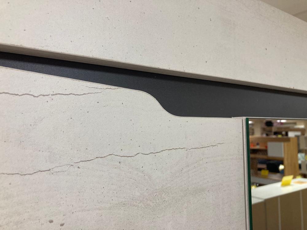 Шкаф 3-х ств. Леонардо ШК-35 бетон пайн светлый/графит