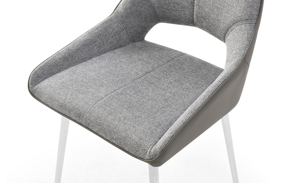 Стул DC1239 серый/ноги сталь