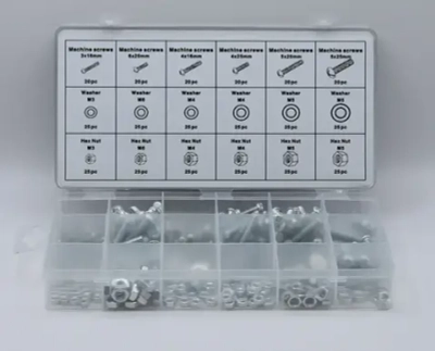 Набор винтов, гаек, шайб, 420 шт