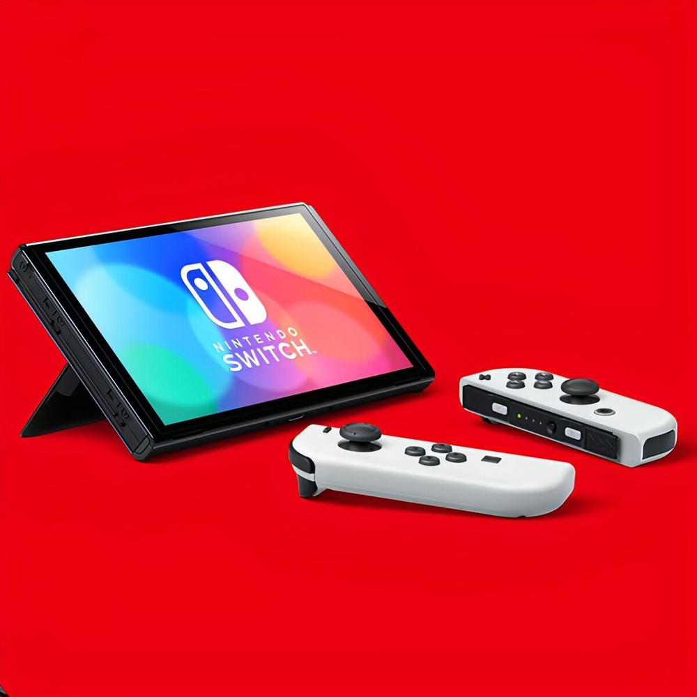 Игровая приставка Nintendo Switch OLED 64 ГБ, без игр, белый