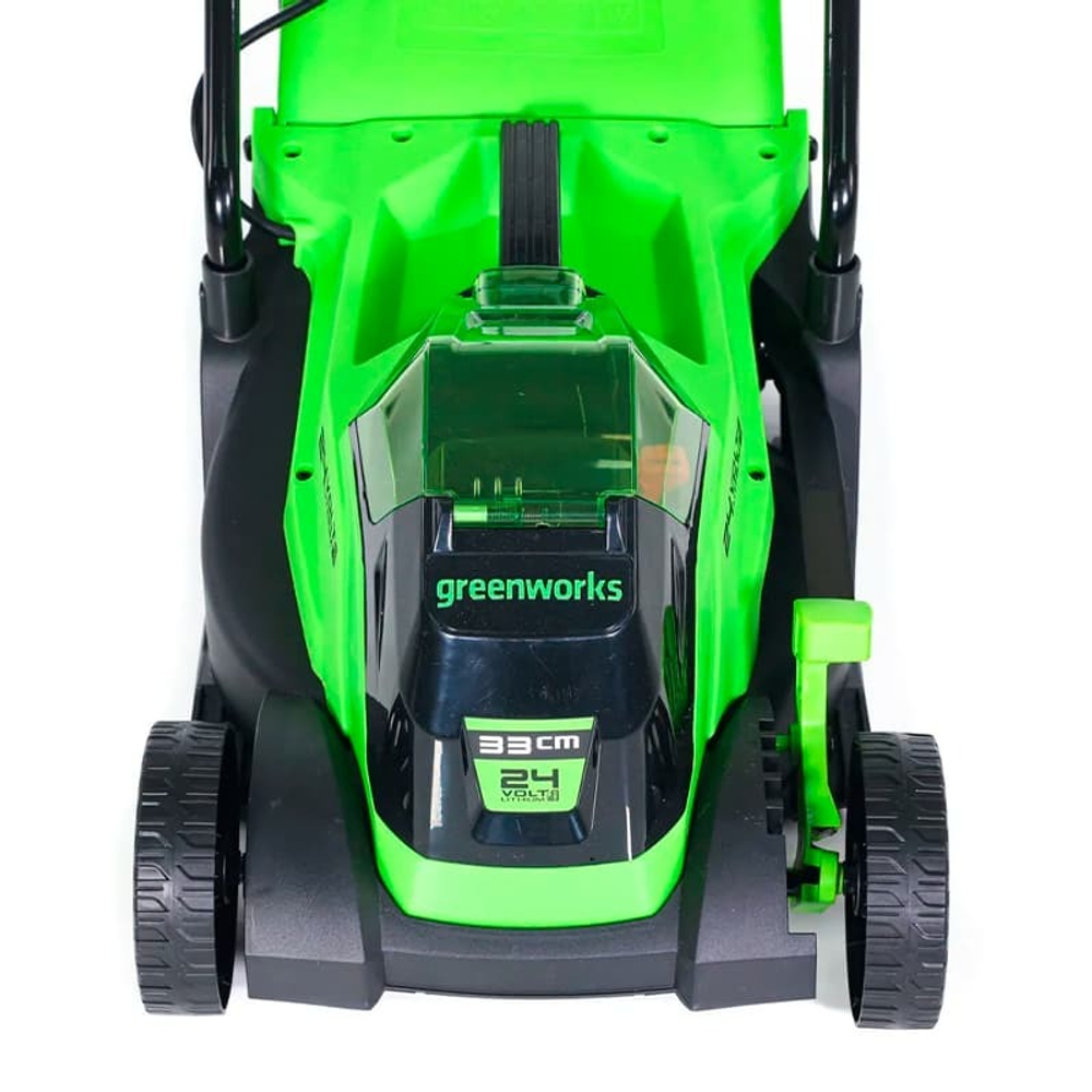 Газонокосилка аккумуляторная Greenworks Арт. 2516107, 24V, 33 см, бесщеточная, без АКБ и ЗУ