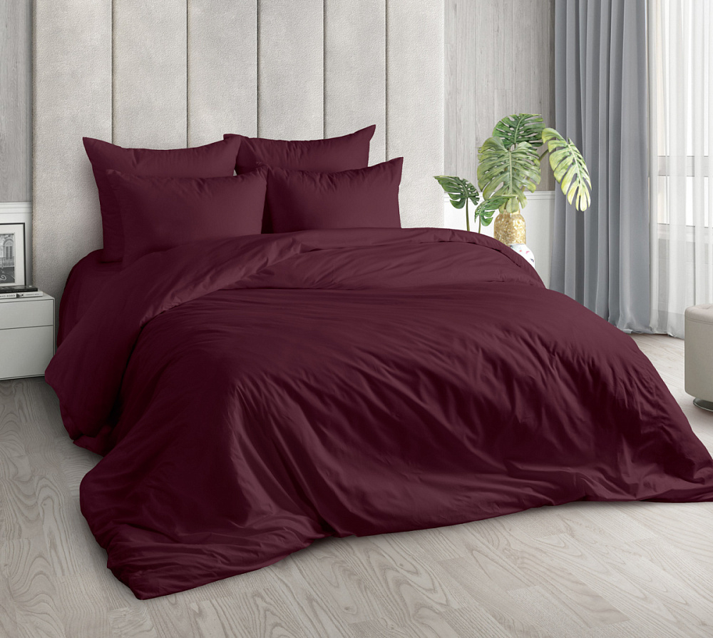 КПБ Евро с простыней на рез. 180х200 ПОПЛИН "П14"