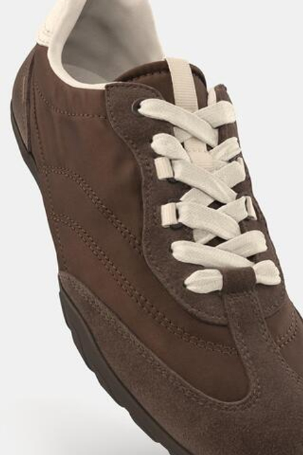 ZARA КОМБИНИРОВАННЫЕ БЕГОВЫЕ КРОССОВКИ, КОРИЧНЕВЫЙ