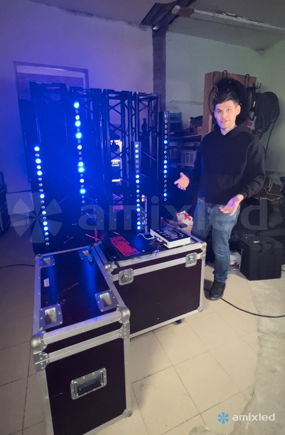 Световой прибор Amixled LED BAR 18x15 RGBWA PIXEL