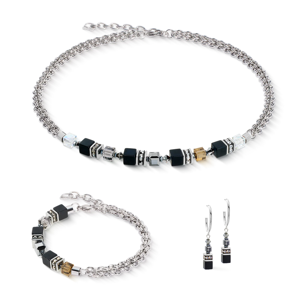 Колье Coeur de Lion Black-Silver 3021/10-1317