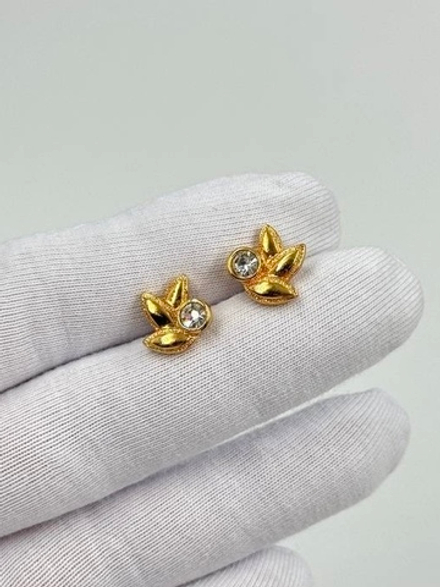 Серьги пусеты с кристаллами Avon