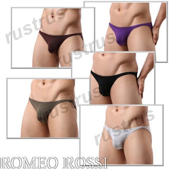 Мужские трусы слипы Romeo Rossi RR2001-02. Набор из 5 штук.