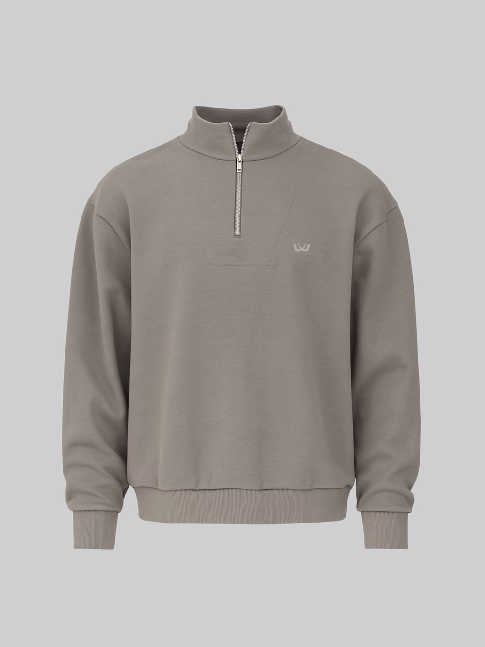 Халф-зип свитшот Minimalistic (Taupe grey)