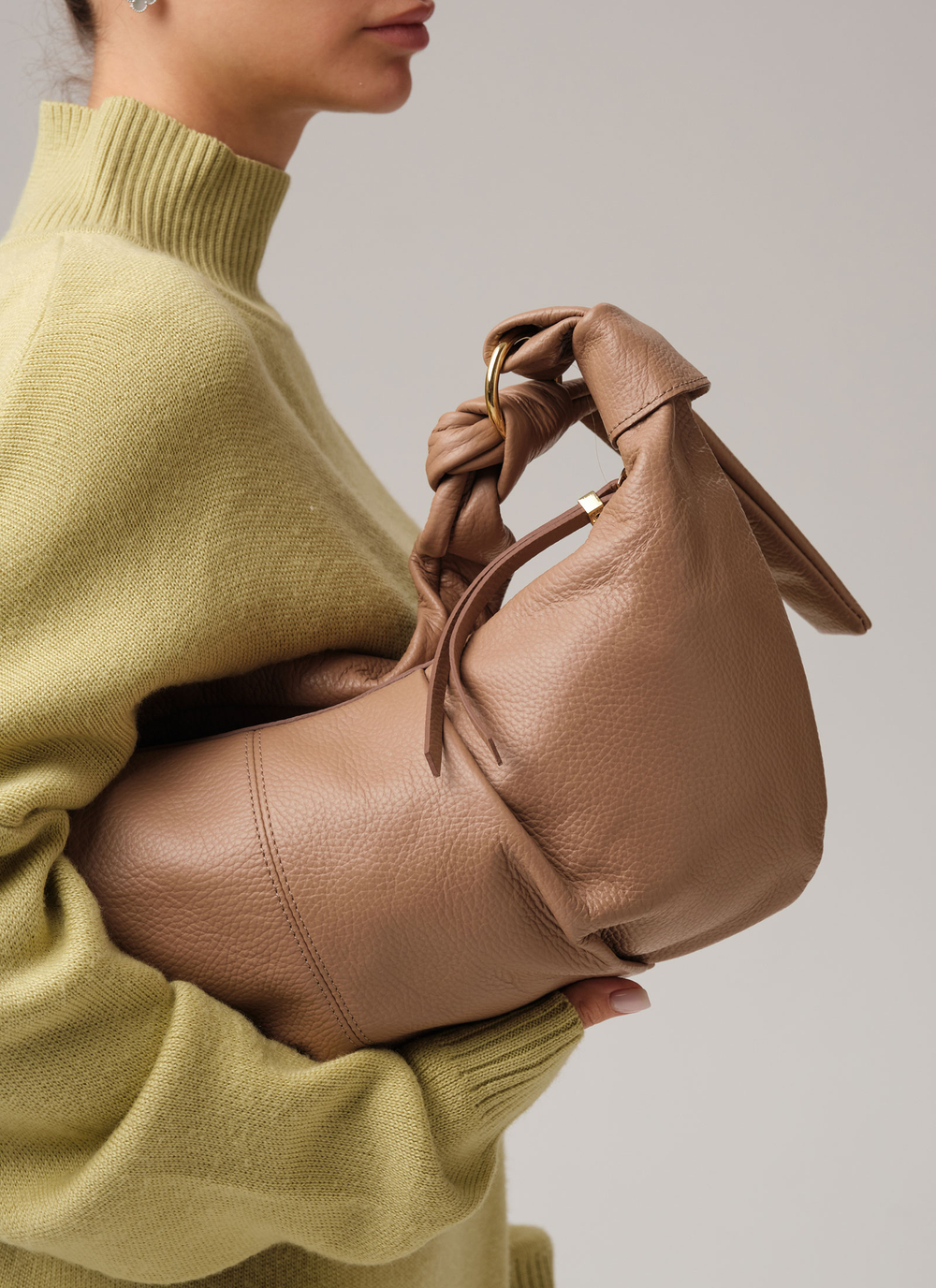 Кожаная сумка Azaro 30846 гоби