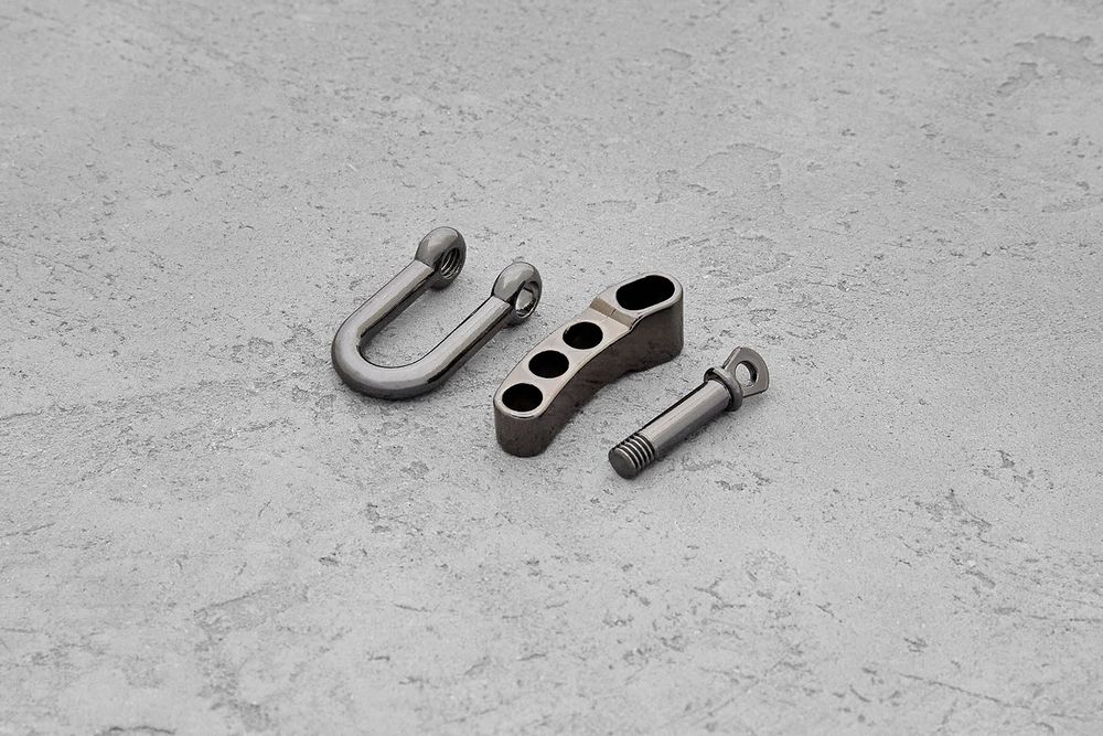 Застежка с регулировкой D-образная 19x40мм (старый никель)