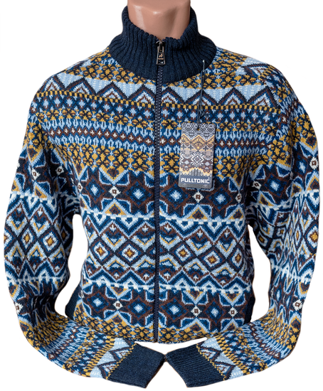 p-p 54-58. Pulltonic из шерсти и кашемира "Узорчатый" Разъемный замок. BATAL