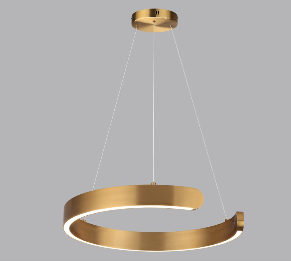 6535/28L LEDIO LN26 266 латунь Светильник подвесной LED 28W  3000/4000/6000К 220V INDIE