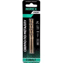 Сверло NIREX Profi по металлу Cobalt 3.7*70 мм NMD0307 (2шт в упак)
