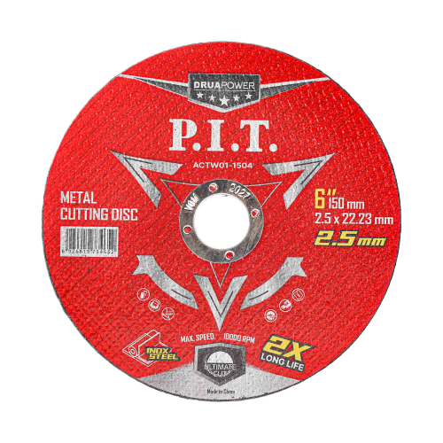 (ХОС) Диск отрезной по металлу P.I.T. 150x22,2x2,5 мм, (ACTW01-1504)