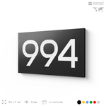 Номер на дверь 994, табличка на дверь для офиса, квартиры, кабинета, аудитории, склада, черная 120х70 мм, Айдентика Технолоджи