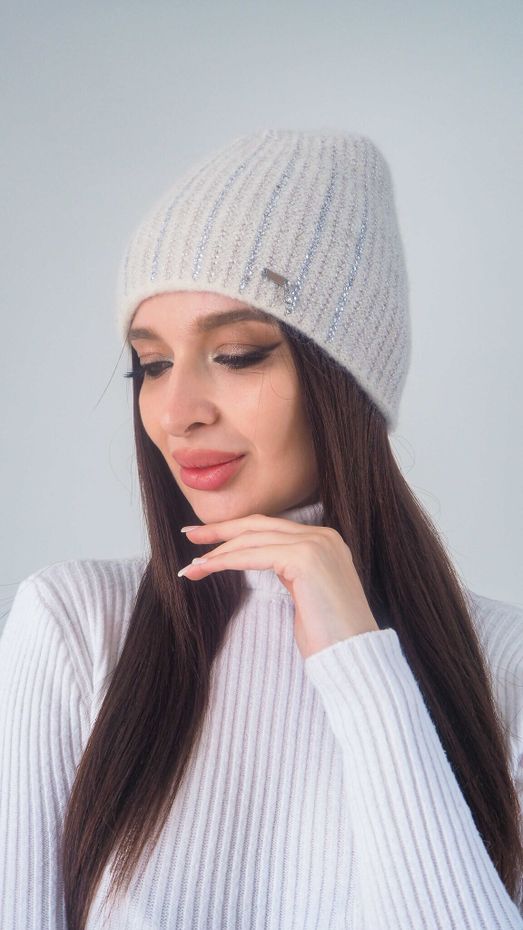 6950CY Шапка (Сливки / 57-58 / 58 / Белый / 0.3 / 30х30х6)