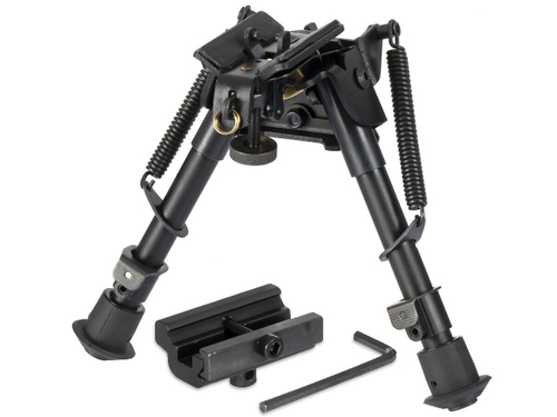 Сошки ShotTime на антабочный винт с качалкой 5 позиций L=14,7-22см