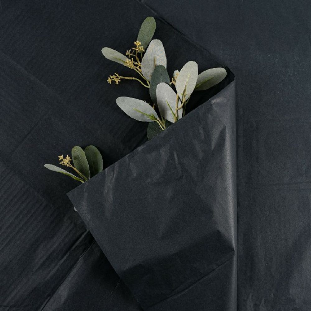 Бумага тишью "Нежность" 50*70см Черная (40л)