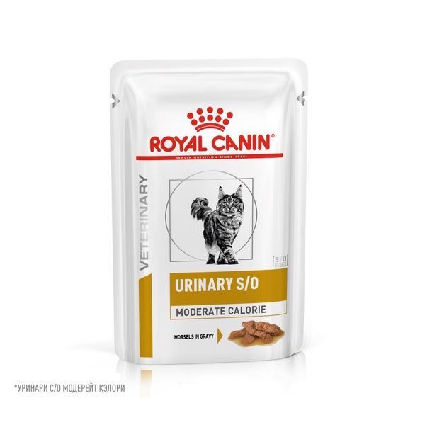 Пауч Royal Canin Urinary S/O Moderate Calori для кошек, склонных к набору веса, при мочекаменной болезни