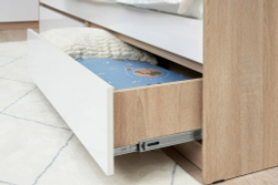 Кровать односпальная с ящиками, спальное место 80х200, ЛДСП