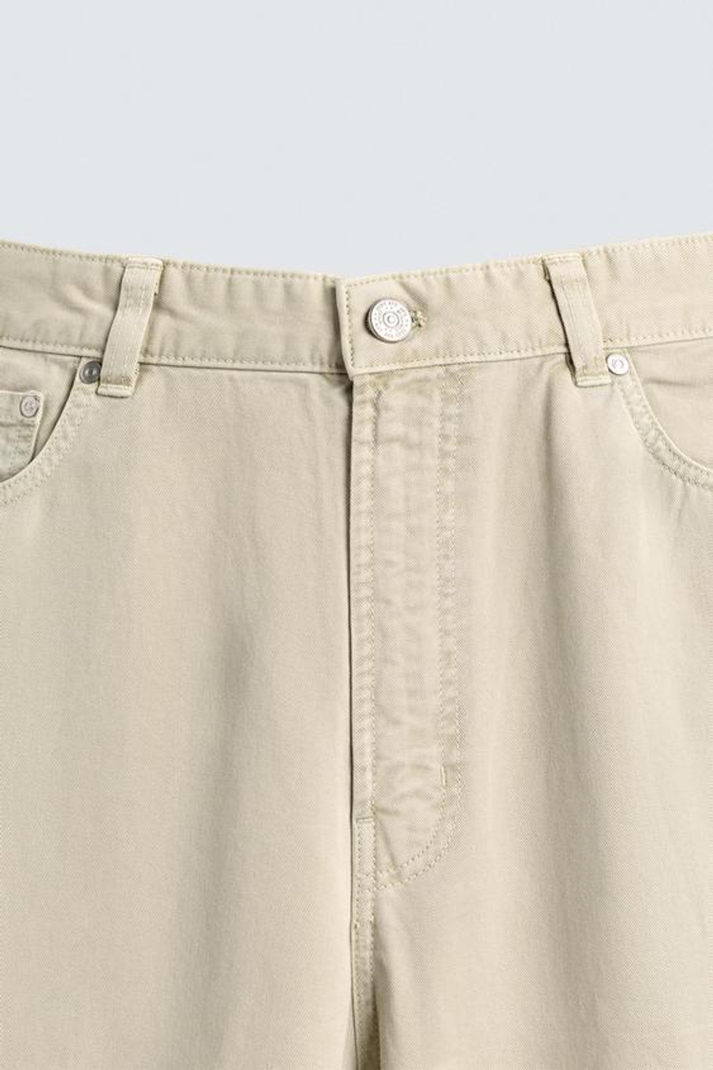 ZARA ДЖИНСЫ BAGGY FIT, ПЕСОЧНЫЙ