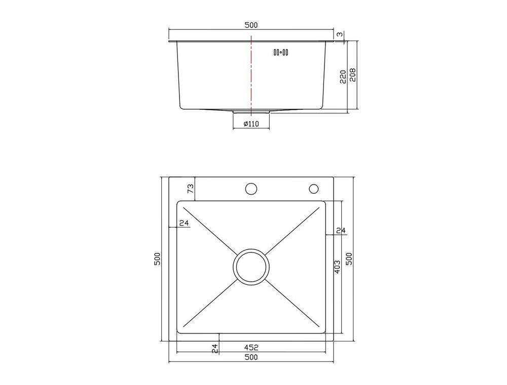 Мойка для кухни Fmark FSC5050L