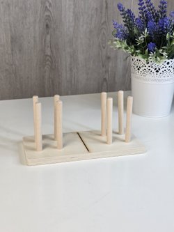 Развивающая головоломка для детей геоборд деревянный