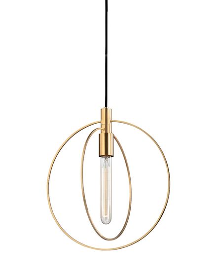 Золотой подвесной светильник “Бекки”