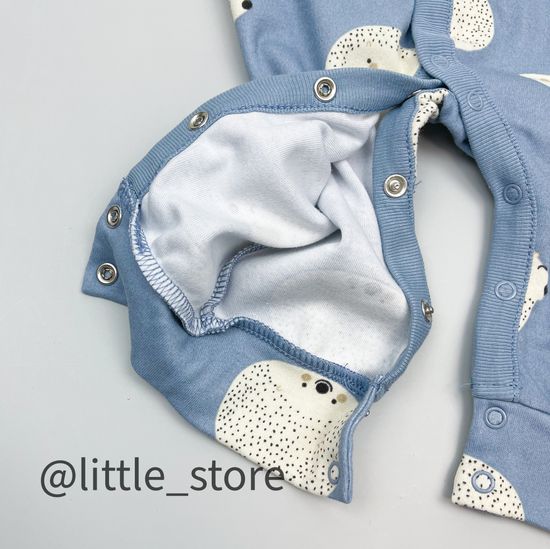 Слип хлопковый "Ежики" ежики на пыльно-синем