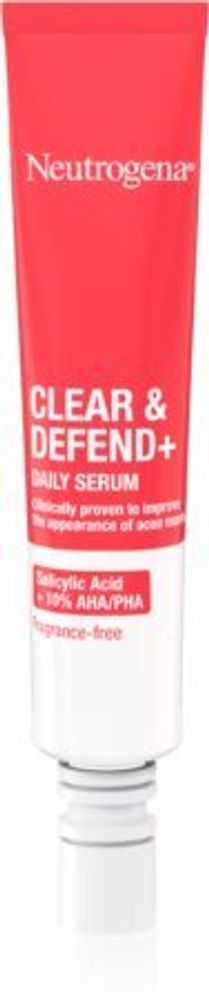 Neutrogena сыворотка для лица против прыщей Clear &amp; Defend+