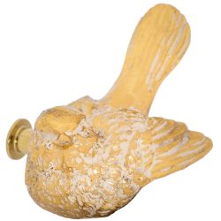 Ручка мебельная Птичка Терра левая Айвори