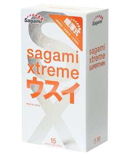 Ультратонкие презервативы Sagami Xtreme Superthin - 15 шт.