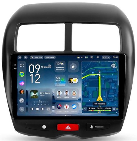 Магнитола для Mitsubishi ASX 2010-2016, Peugeot 4008, Citroen C4 Aircross - Teyes CC4-PRO монитор 10.36" 2K QLED на Android 13, Snapdragon 778G, AI, CarPlay, DSP, 4G SIM-слот