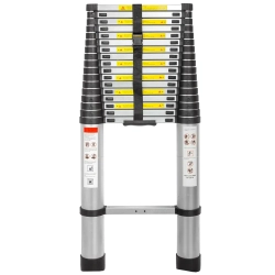 Лестница телескопическая алюминиевая бытовая 7.2м (17 ступ.) FORCEKRAFT FK-BL-T720