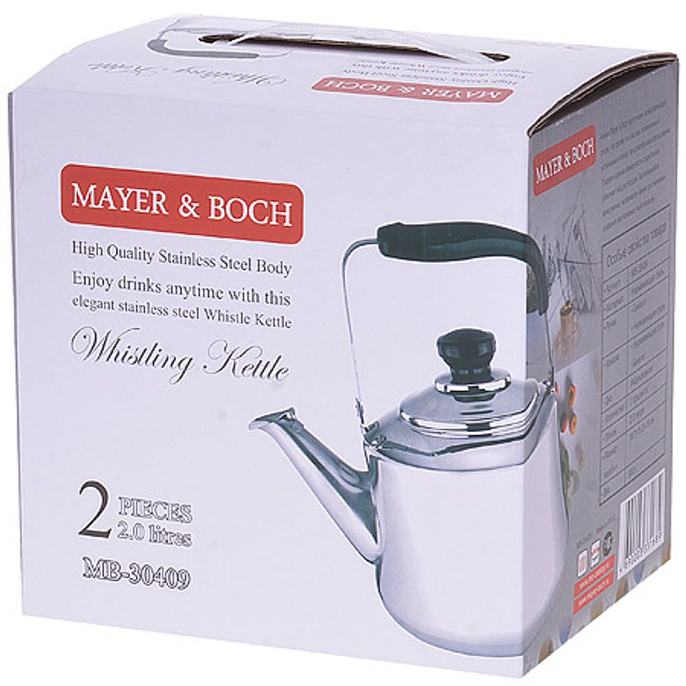 Чайник из нержавеющей стали Mayer&amp;Boch MB-30409, 2 л