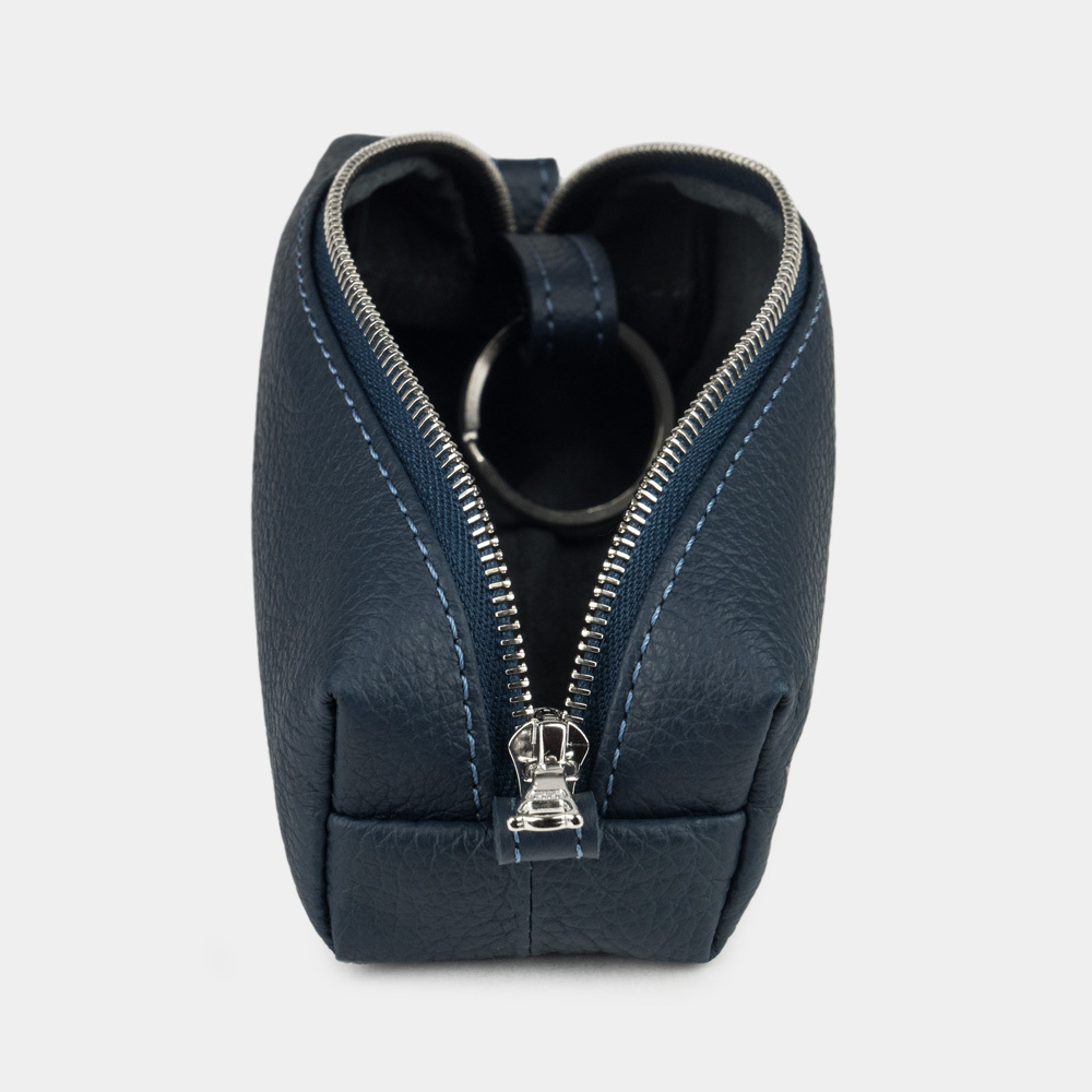 Ключница Coffre из кожи теленка, синего цвета