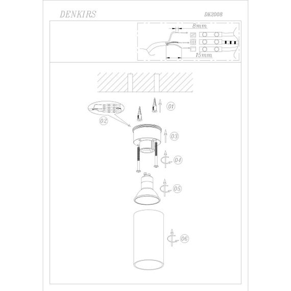 Точечный светильник Denkirs Ikast DK2008-WH