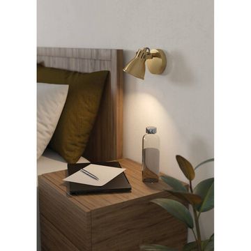 Спот 1*GU10 900169 матовая латунь SERAS Eglo