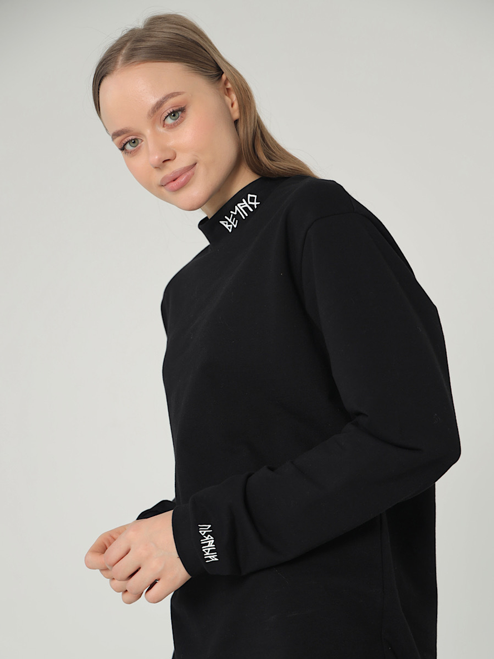 Лонгслив вечно молодой вечно пьяный Город Горький черный