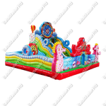 Коммерческий надувной батут "В гостях у Львёнка" 8*8*6 м