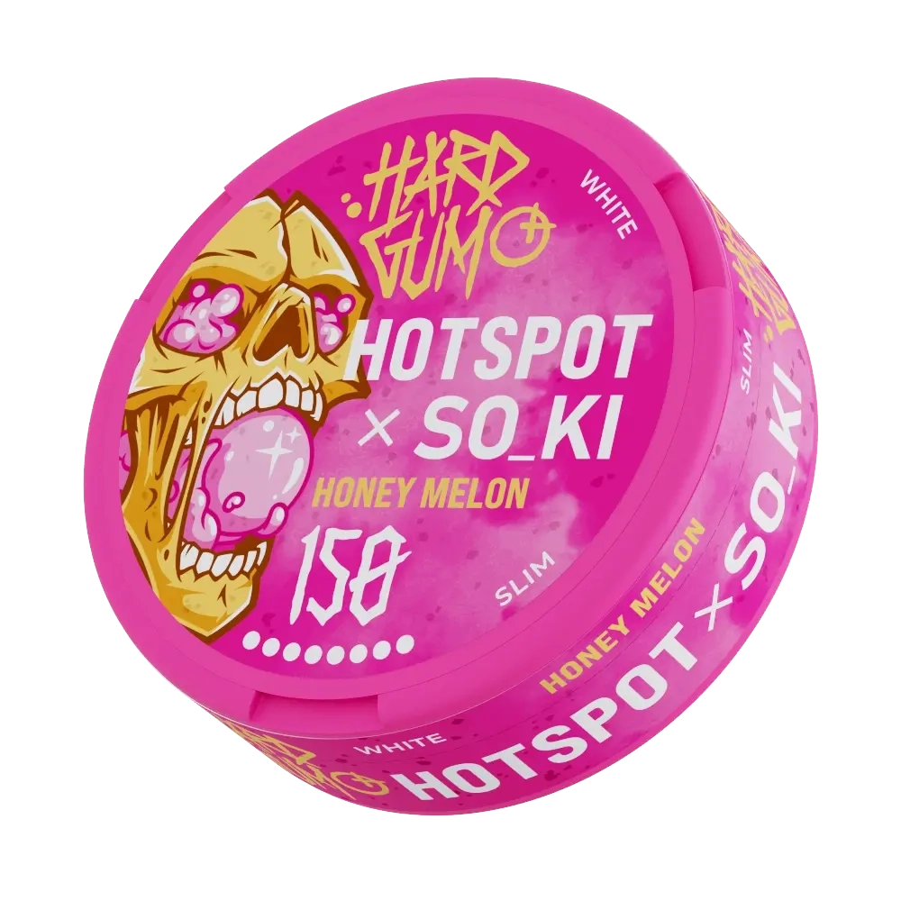 СНЮС HOTSPOT x SO_KI HARD GUM HONEY MELON (150МГ) - ЖВАЧКА МЕДОВАЯ ДЫНЯ