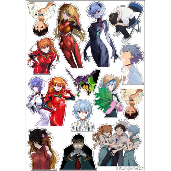 Наклейка А5 a Evangelion 02 (Евангелион 02)