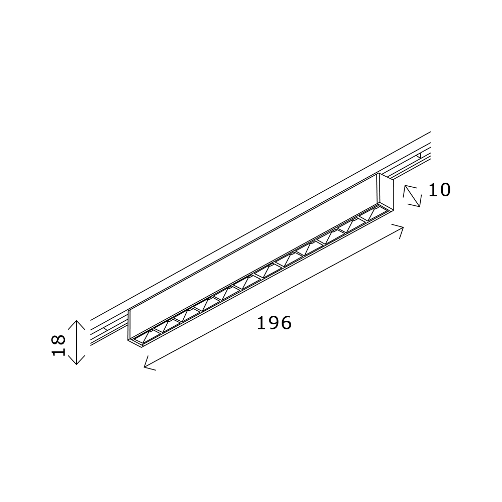 Светильник трековый SUPER5 LED 1х10W