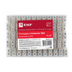 Колодка клеммная полиэтилен 1-4(6) мм2 6А 12 секций EKF (10.00 шт.)