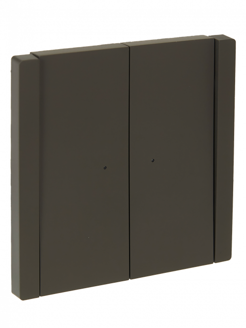 FORTE&PIANO Выключатель 2-клавишный проходной с индикацией 10А FP308 серый IEK