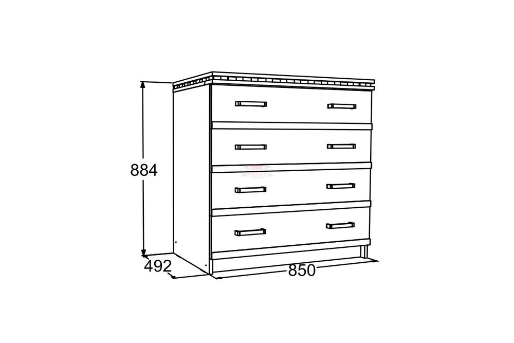 Комод Ольга-13 ясень анкор темн/ясень анкор св
