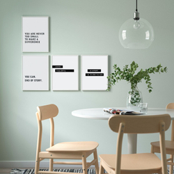 IKEA BILD  (ИКЕА БИЛД)  -  Плакат "Менталитет - это все", 30x40 см.