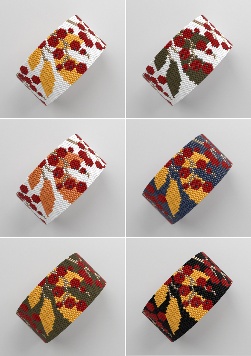 Схема PEYOTE, Схема браслета мозаичное плетение, узор из Miyuki Delica 11/0, файл PDF, №435